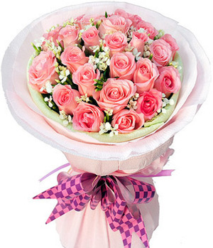 19 pink roses