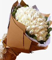 66 white roses