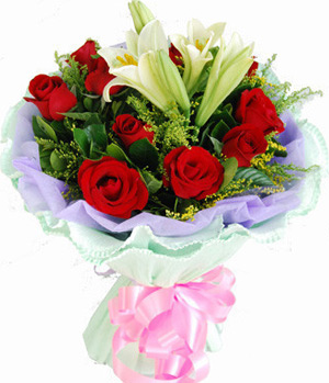 Easter lilies and roses delivered in China