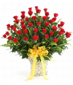 Florist China - 48 stems rose love basket delivery