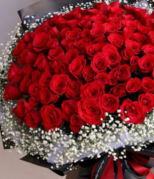 99 red roses