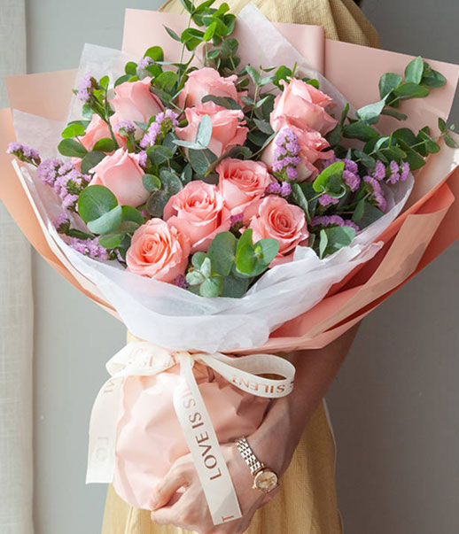 Only for You - 11 Pink Roses