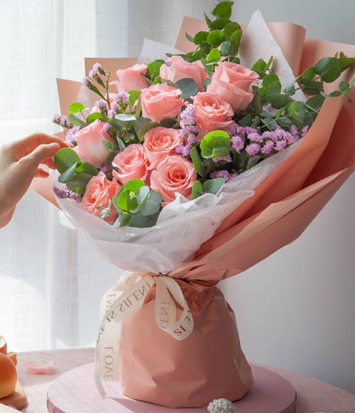 Only for You - 11 Pink Roses